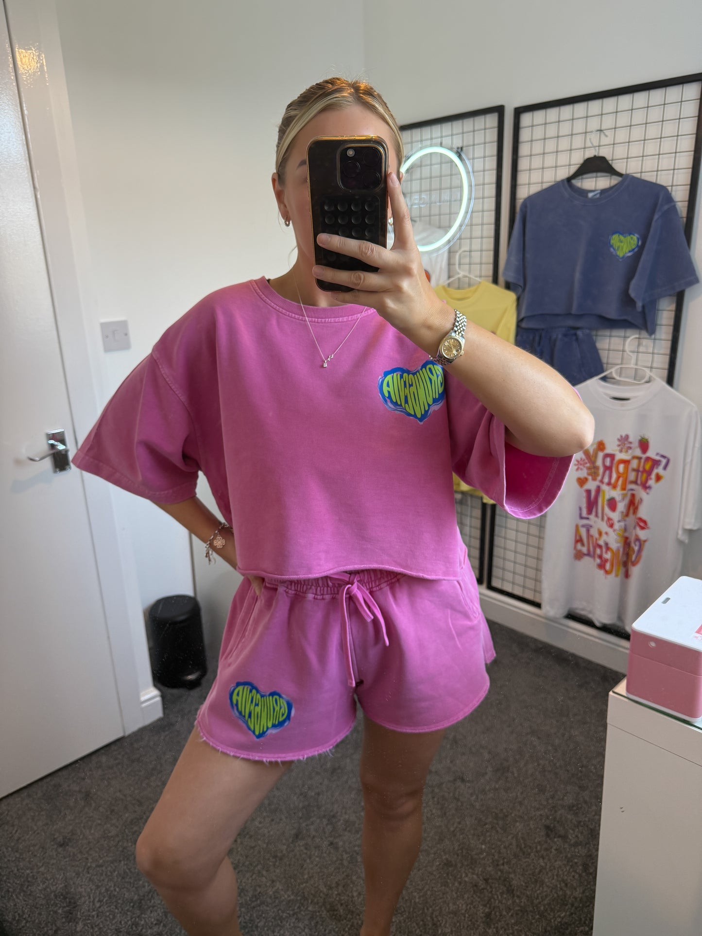 Grungevia Pink + Blue Co Ord